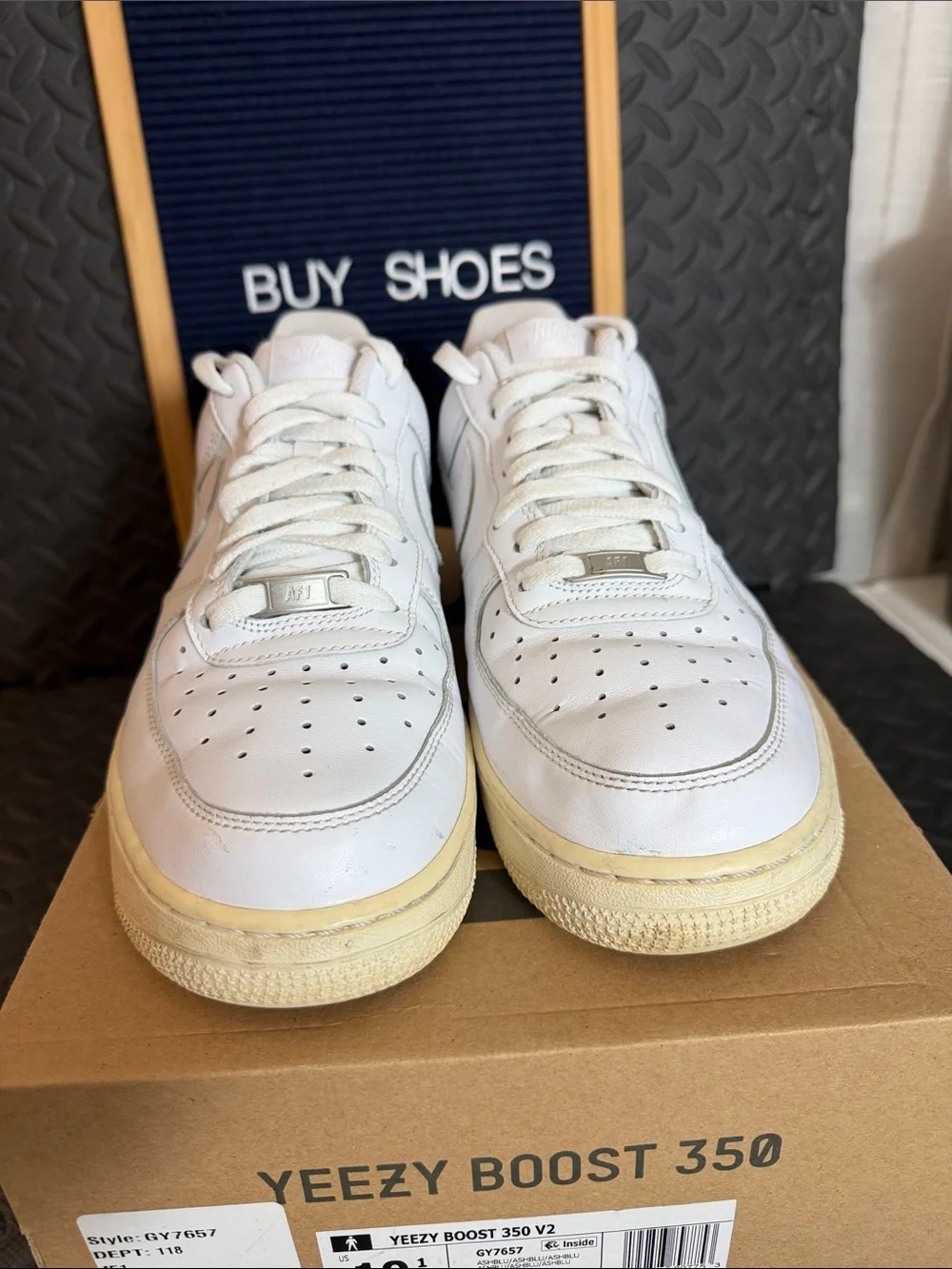 Nike AF1 Air Force 1 Triple White Mens Size 10.5 CW2288-111 Shoes Sneakers